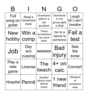 2025 Bingo Card