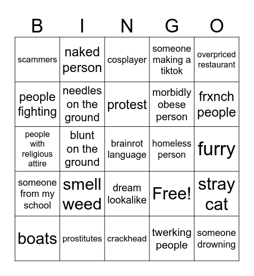 amsterdak bungo Bingo Card