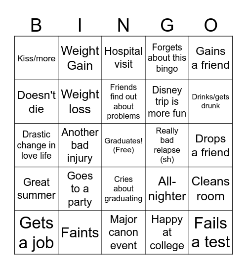 2025 Bingo Card