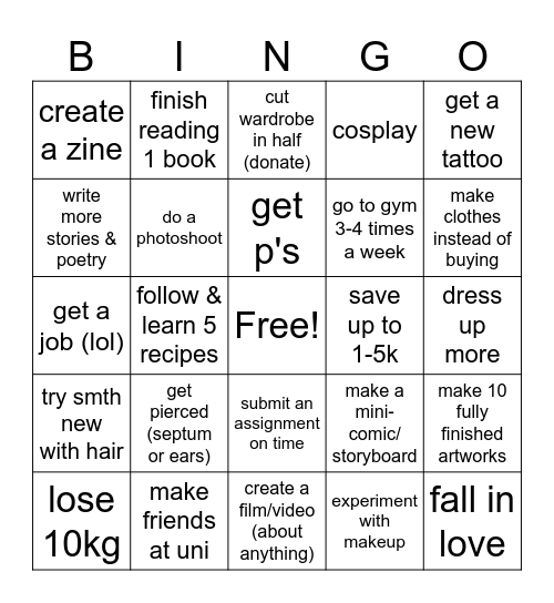 Apollo's 2025 BINGO☆ Bingo Card