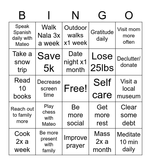 2025 ! Bingo Card