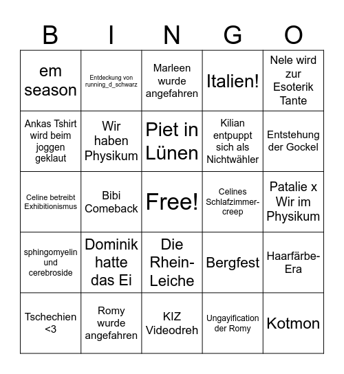 2024 Bingo Card