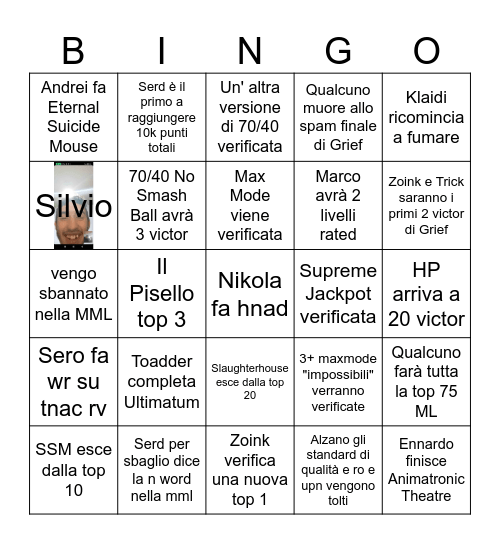 2025 Bingo Card