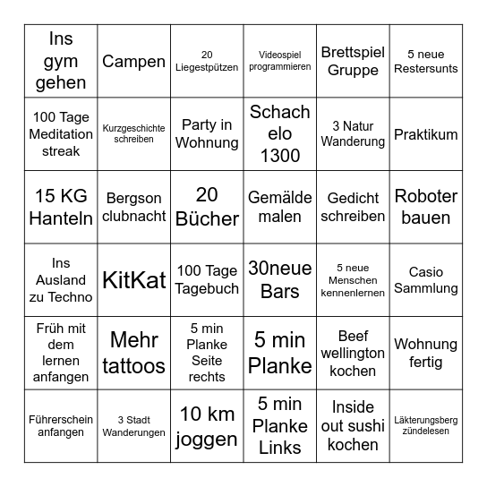 2025 ♥️ Bingo Card