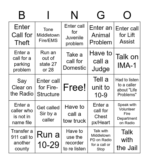 Alex's Difficult Bingo Card