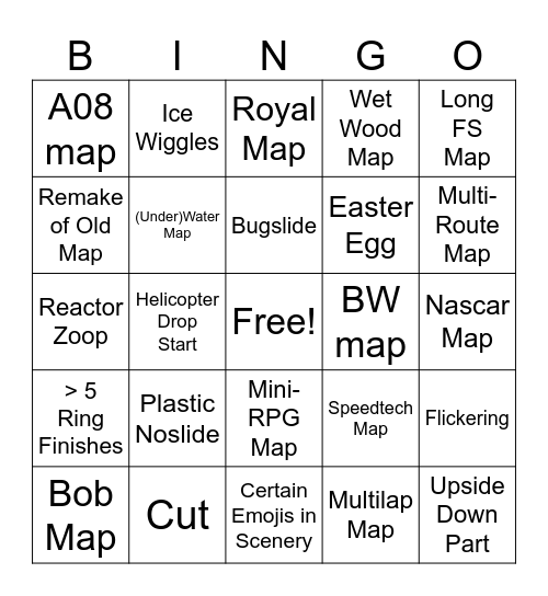 Bingo Card Winter 2025 Bingo Card