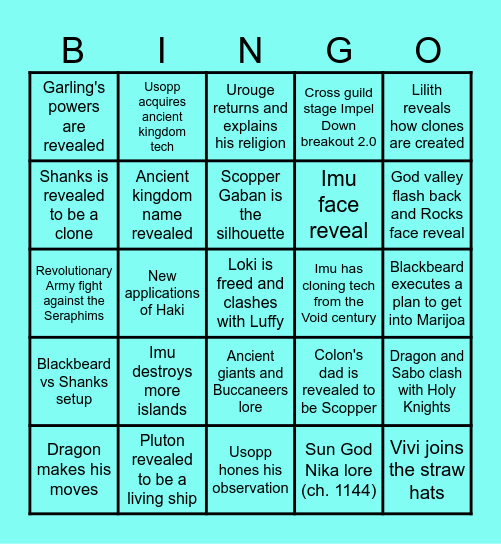 2025 Bingo Card