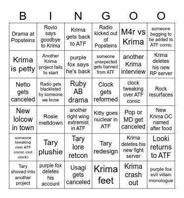 HAPPY NEW YEAR 2025 Bingo Card