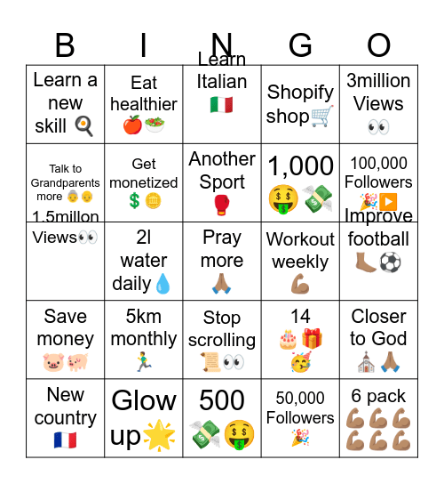 2025🥳 Bingo Card