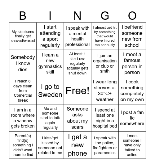 2025 Bingo Card Bingo Card