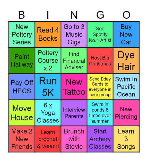 Berta 2025 BINGO Card Bingo Card