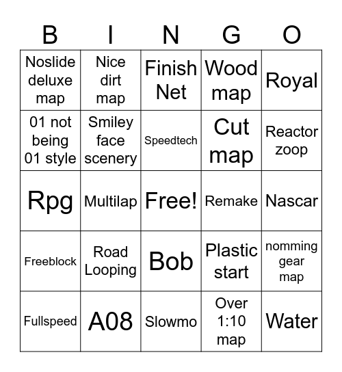 Winter 2025 Bingo Card
