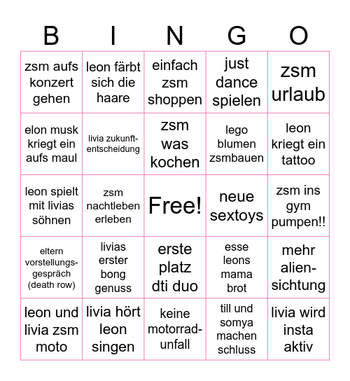 Baddie Bingo 2025🍾 Bingo Card