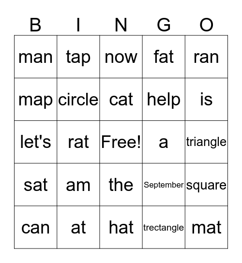 Jaelyn Bingo Card