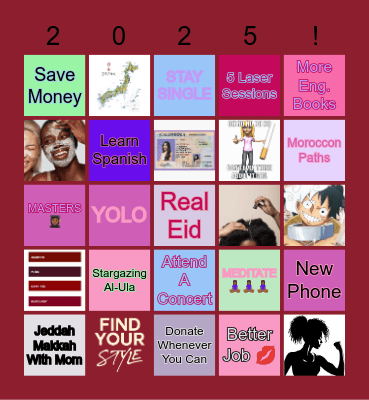 2025 Bingo Card