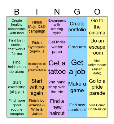 2025 Bingo Card