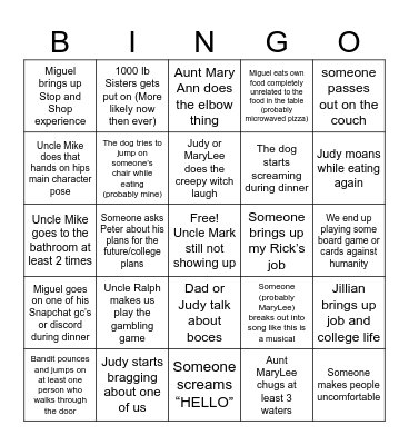 A Very Scary New Year By Yams Bingo Card