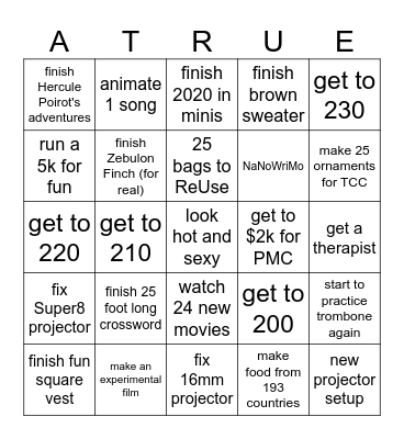take over the world 2025 Bingo Card