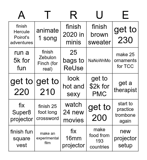 take over the world 2025 Bingo Card