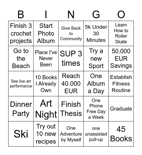 2025 BINGO Card