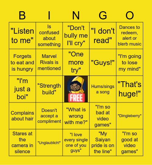 Chana_Banana Stream Bingo Card