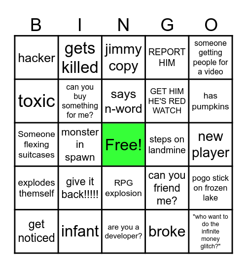 ANIMAL COMPANY BINGO Card