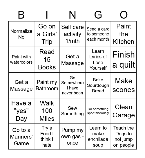 2025 BINGO Card