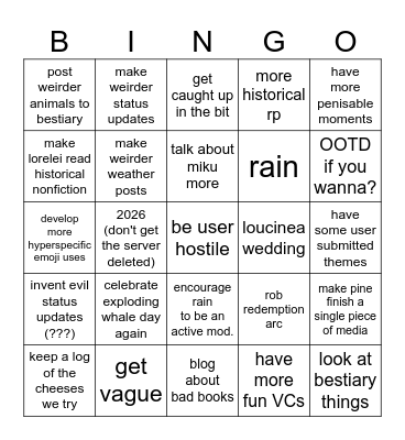 ofg 2025 bingo resolutions Bingo Card