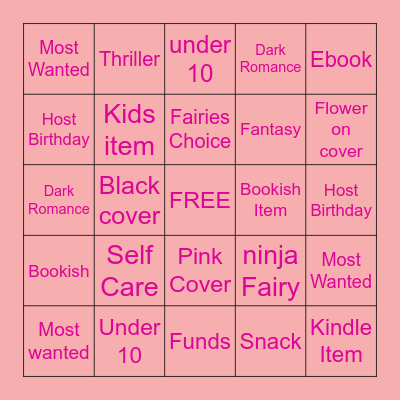 Birthday Month Feral Bingo Card
