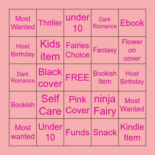 Birthday Month Feral Bingo Card