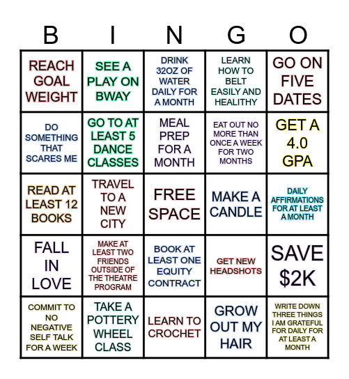 2025 Bingo Card