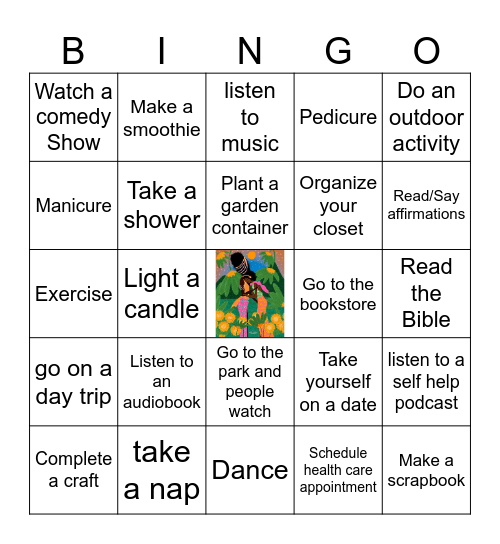 Self Care Bingo #2 Bingo Card