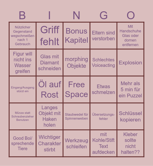 HOG BINGO Card