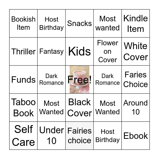 Birthday Month Feral Bingo Card