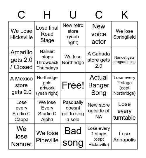 CECingo Bingo Card