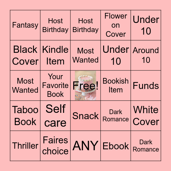 Birthday Month Feral Fairy Bingo Card