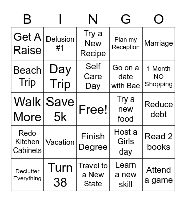 2025 Bingo Card
