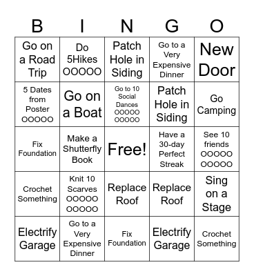 2025 Bingo Card