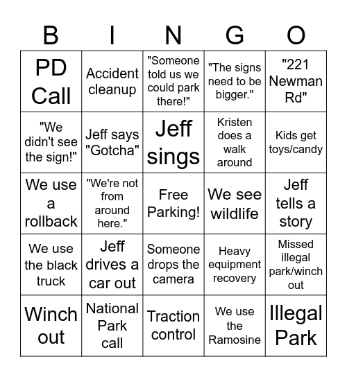 Everything Autos Bingo! Bingo Card