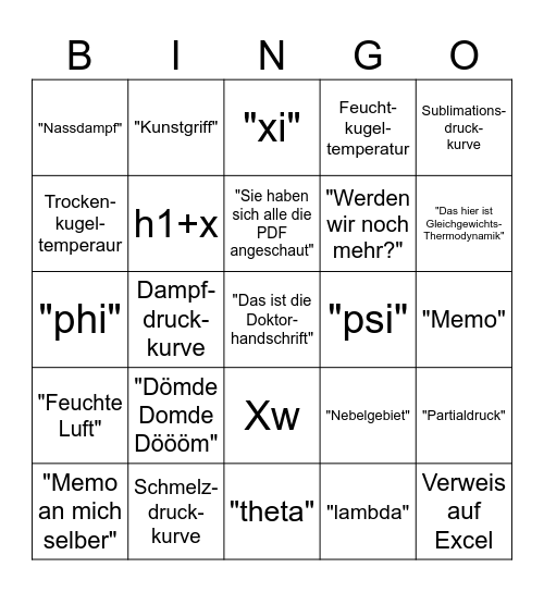 WSÜ Vorlesung 24' Edition Bingo Card