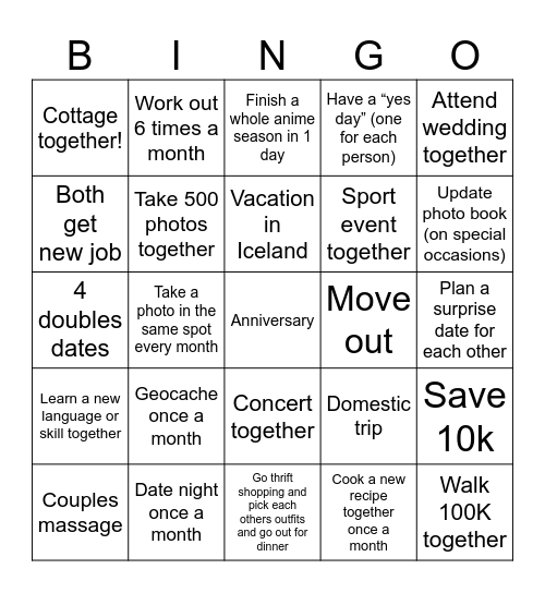 J&J 2025 Bingo Card