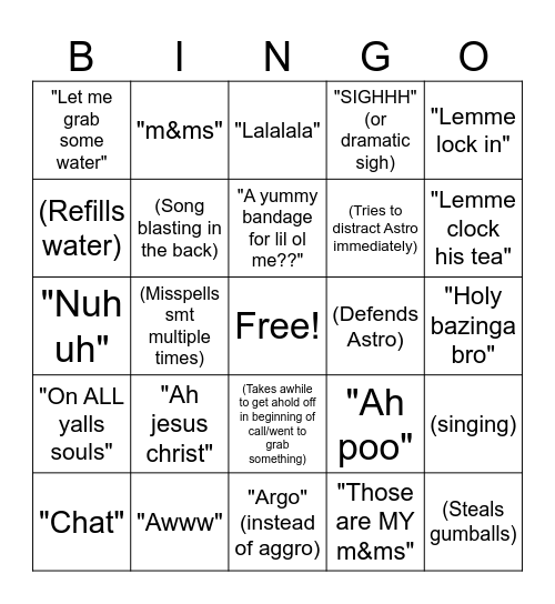 Ranger BINGO Card