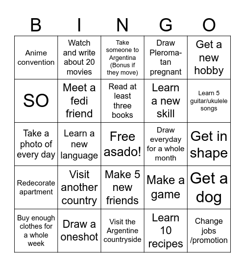 Waifucore Bingo Card