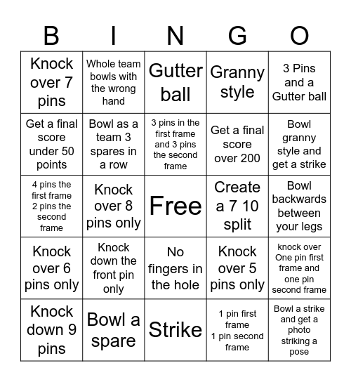 HVC Volleybowl Bingo Card