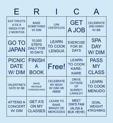 Bingo with bb Bingo Card