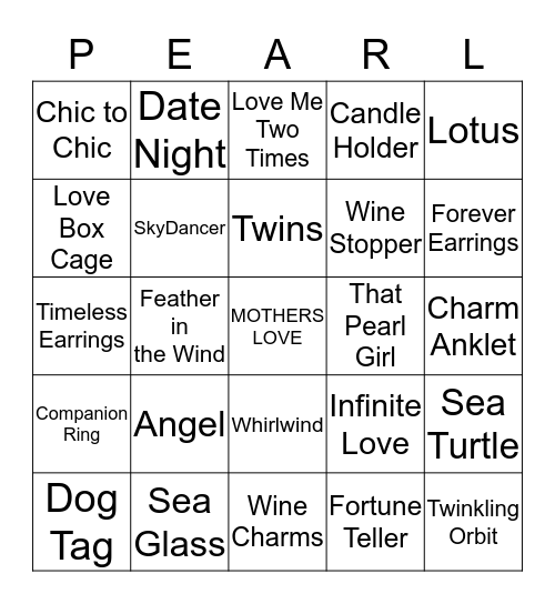 I Got Pearls! Bingo Card