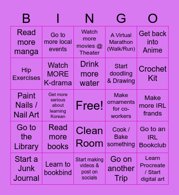 _ickii_'s 2025 Resolutions <3 Bingo Card
