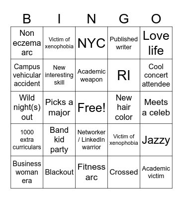 Lucy's 2025! Bingo Card