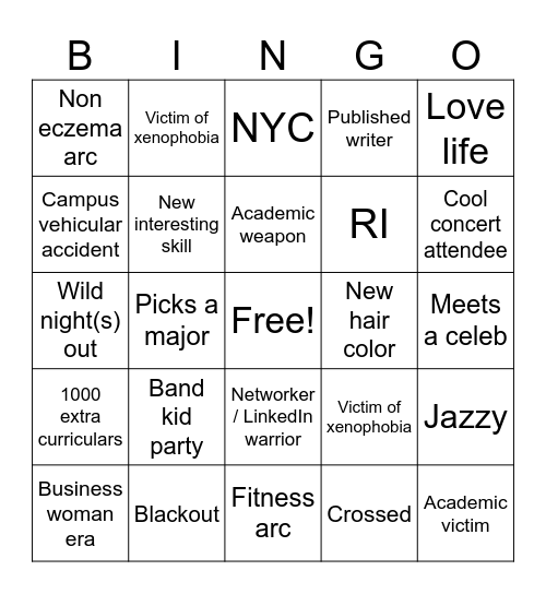 Lucy's 2025! Bingo Card