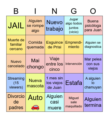 2025 Bingo Card